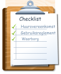 Checklist Huurovereenkomst Gebruiksreglement Waarborg